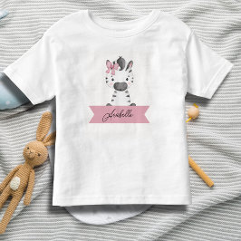 Personlig söt zebra t shirt