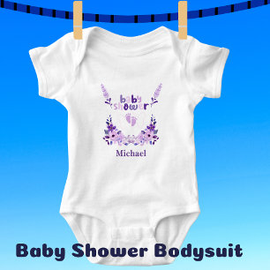 Personlig söta baby shower blommig mönster t shirt