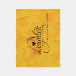 Personlig Söta gåvor till dotter Fleecefilt