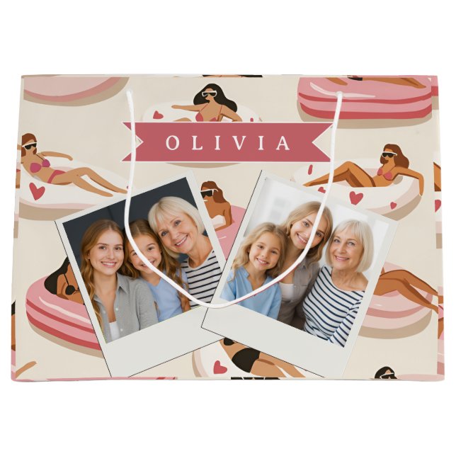 Personlig söthet rosa poolflotte sommarestetik (Framsidan)