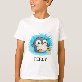 Personlig sötnos djur T-shirt - Barn T-shirt Percy