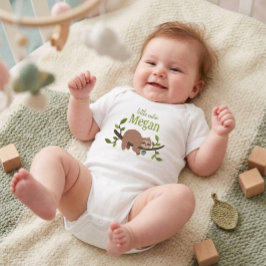 Personlig sötnos kartong sengångare baby bodysuit t shirt