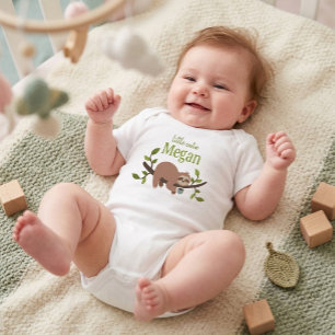 Personlig sötnos kartong sengångare baby bodysuit t shirt