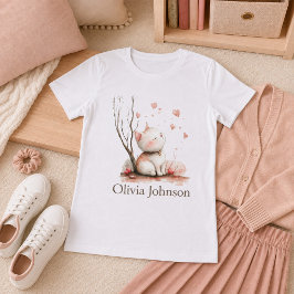 Personlig sötnos med hjärtan för kvinnor t shirt