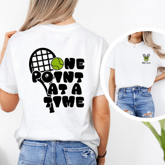 Personlig sötnos tennis med rosett t shirt