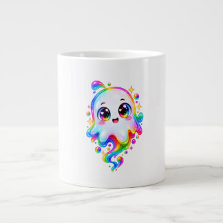 Personlig sötsak-ghost Halloween-fototröja Jumbo Mugg