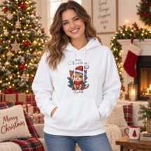 Personlig sötsak julkatt hoodie
