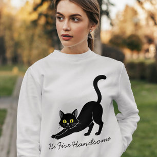 Personlig sötsakig rolig svart katt för kattälskar t shirt