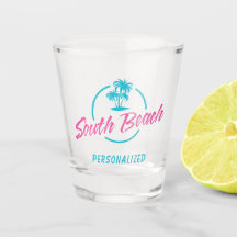 Personlig South Beach Shot Glass