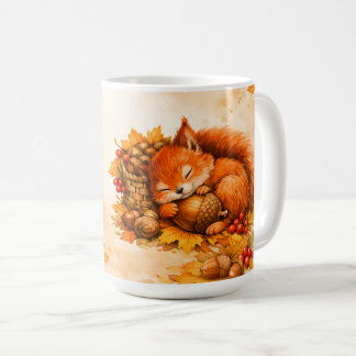 Personlig sovande ekorre mysiga små saker kaffemugg