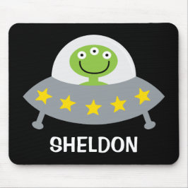 Personlig Space Alien Mousepad för barn Musmatta