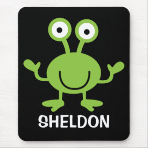 Personlig Space Alien Mousepad för barn Musmatta