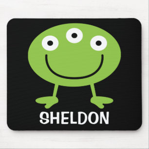 Personlig Space Alien Mousepad för barn Musmatta