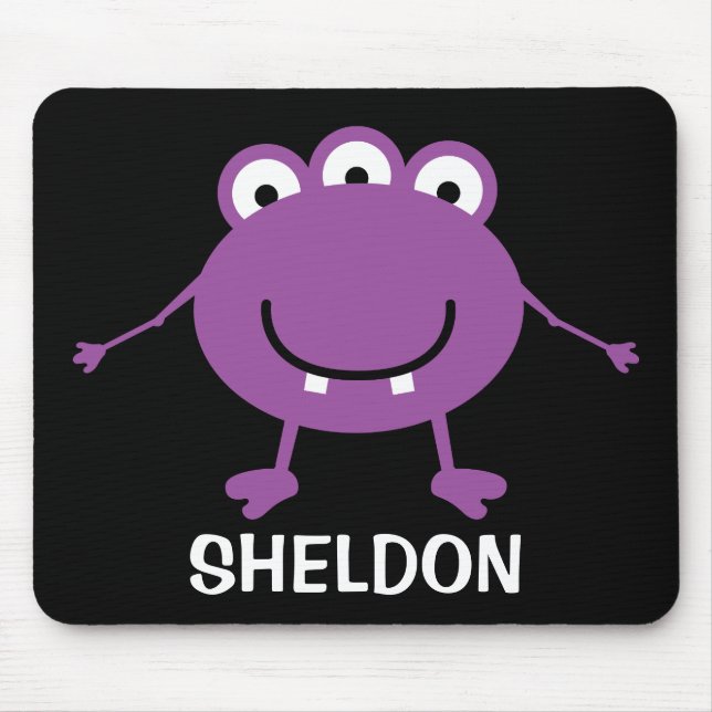 Personlig Space Alien Mousepad för barn Musmatta (Framsidan)