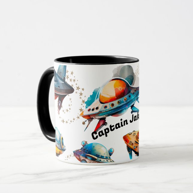 Personlig Space Frakt Mugg (Framsida vänster)