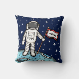 Personlig Spaceman Astronaut Cosmonaut Cushion Kudde
