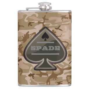 Personlig Spade Desert Camo Fickplunta