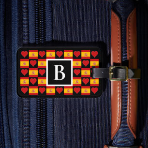 Personlig Spanien, Flagga, Anpassningsbar Brev Bagagebricka