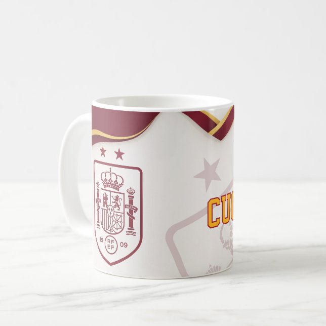 Personlig Spanien Fotbollsmugg Kaffemugg (Framsida vänster)