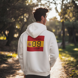 Personlig spansk nationell fotbollsgrafik för idro hoodie