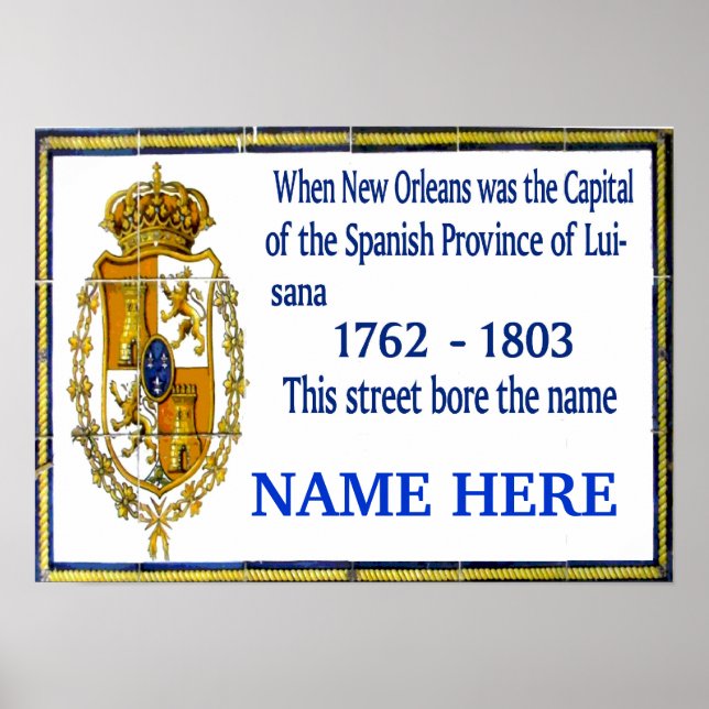 Personlig Spanska bollplank Poster (Framsidan)