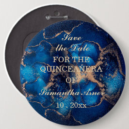 Personlig Spara datum magneter for Quinceaner Knapp