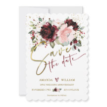 Personlig Spara datumkort i 50:e Bröllop