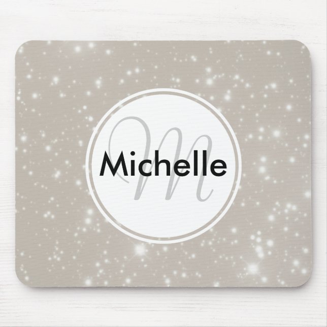Personlig Sparkles i Himmel Natten Musmatta (Framsidan)