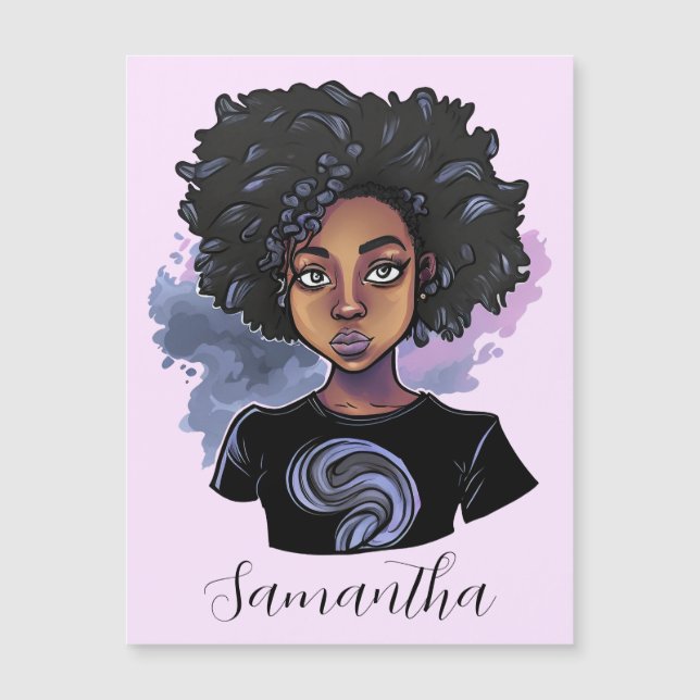 Personlig Sparkling African American Woman (Framsida)