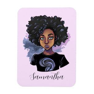 Personlig Sparkling African American Woman Magnet