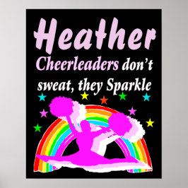 PERSONLIG SPARKLING CHEERLEADER POSTER