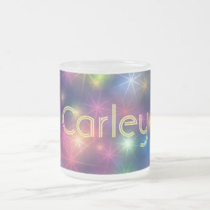 Personlig Sparkly Bokeh Ljus Frostad Glasmugg