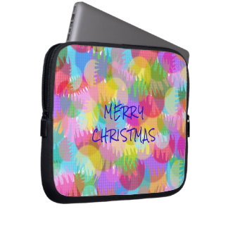 PERSONLIG SPARKLY FÄRGAD GOD JUL LAPTOP FODRAL