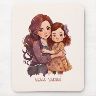 Personlig Sparkly Mor och Dotter Musmatta