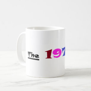 Personlig specialbeställd 1970-tals kaffemugg