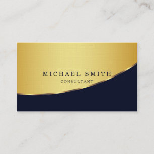 Personlig specialbeställd elegant modern slät meta visitkort
