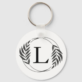 Personlig specialbeställd monogrampresent nyckelring