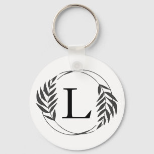 Personlig specialbeställd monogrampresent nyckelring