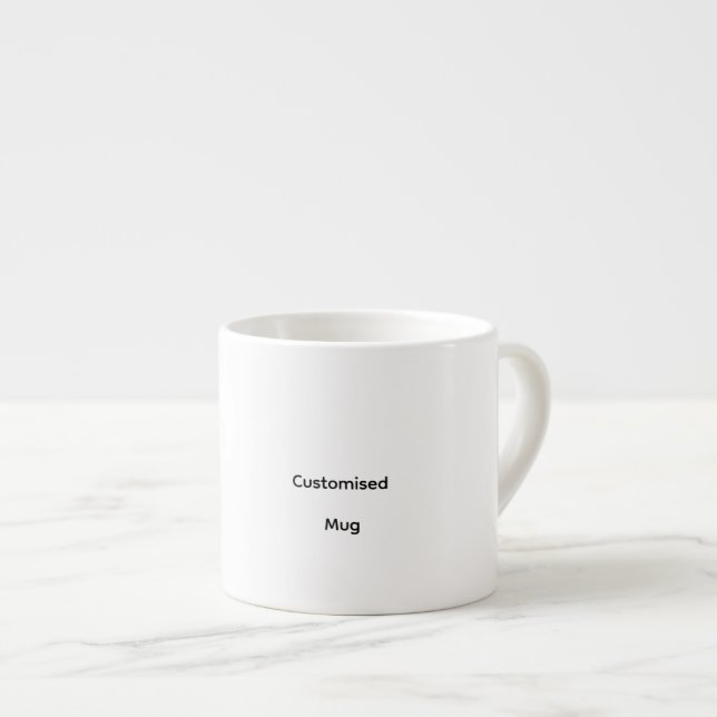 Personlig specialdesignad espressomugg (Framsida höger)