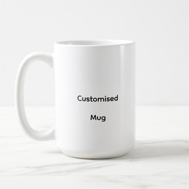 Personlig specialdesignad klassisk mugg, 0,45 l kaffemugg (Vänster)