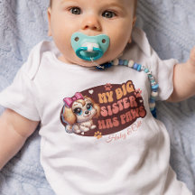 Personlig specialdesignad söt baby och hund