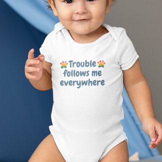 Personlig specialdesignad söt bebis och hund  t shirt