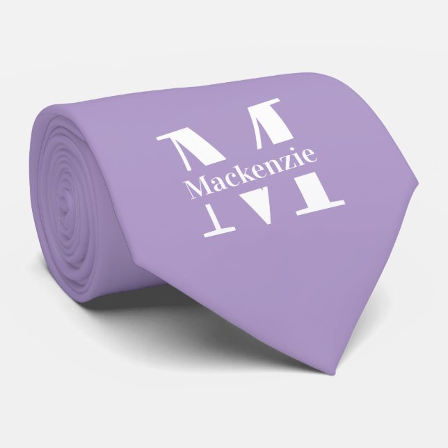 Personlig specialtillverkad monogram slips (Rullad)