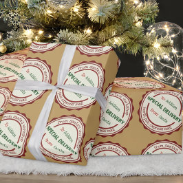 Personlig Speciell Delivery Santa's Workshop Presentpapper