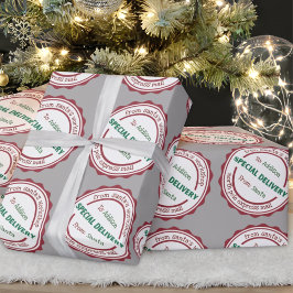 Personlig Speciell Delivery Santa's Workshop Presentpapper