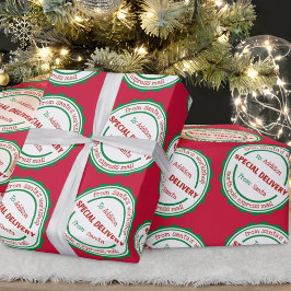 Personlig Speciell Delivery Santa's Workshop Presentpapper