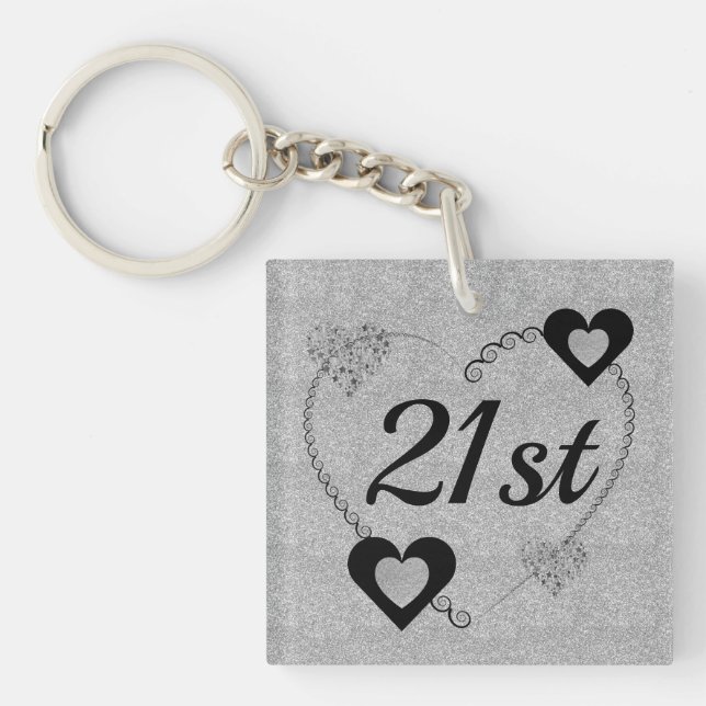 Personlig speciell födelsedagskalender nyckelring  (Framsidan)