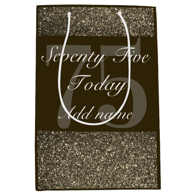 Personlig speciell födelsedagspresseväska 75:e (Framsidan)