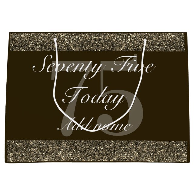 Personlig speciell födelsedagspresseväska 75:e (Framsidan)