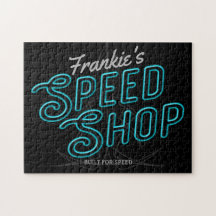 Personlig Speed Shop Anpassad Neon Hot Rod Garage